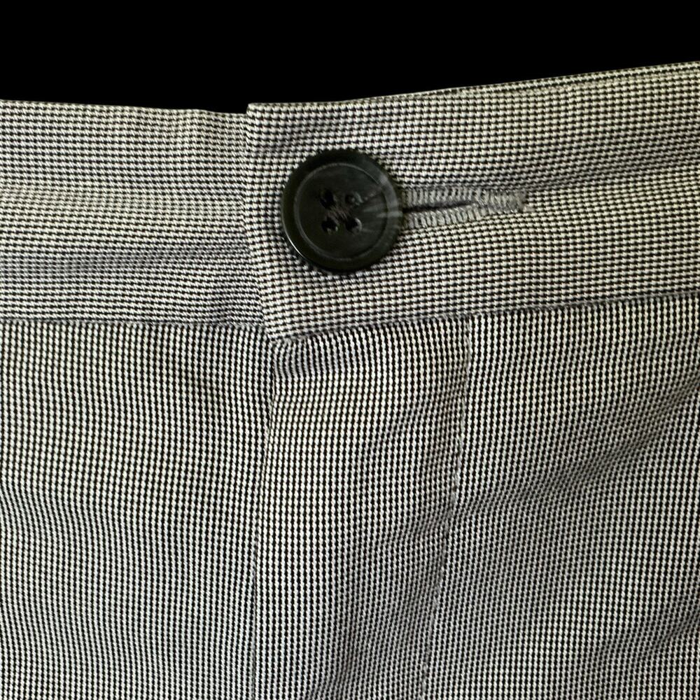Haggar Mens Cool 18 Pro Gray Houndstooth Casual Shorts Mens Size 52 - Picture 5 of 9